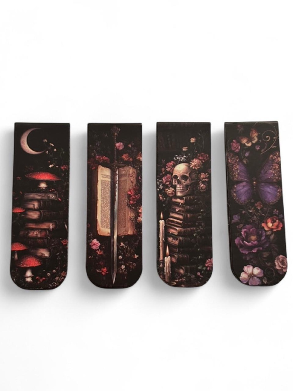 Goth Fairy Fantasy Dark Academia 
Magnetic Bookmarks 🌘 ♥️🖤